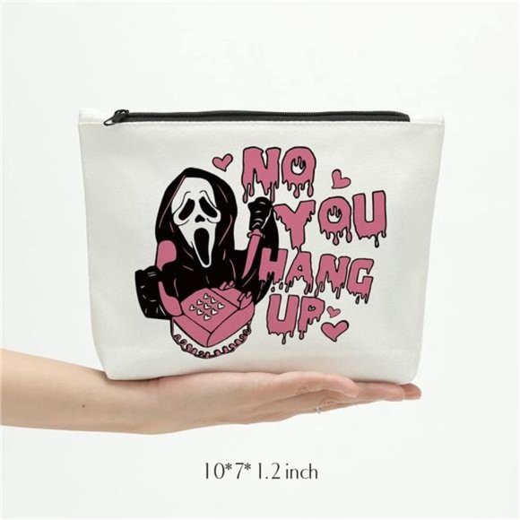 Ghostface Cosmetic Bag Scream Movie Inspired Horror Fan Lover Gift Toiletry Bag - Picture 2 of 3